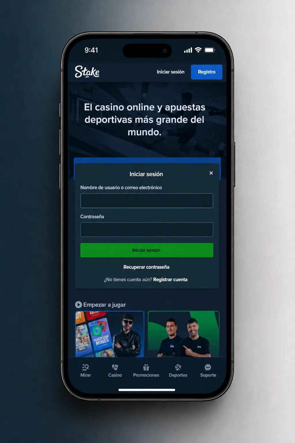Guía paso a paso para registrarte, depositar y apostar al fútbol en Stake eligiendo mercados y cuotas disponibles.