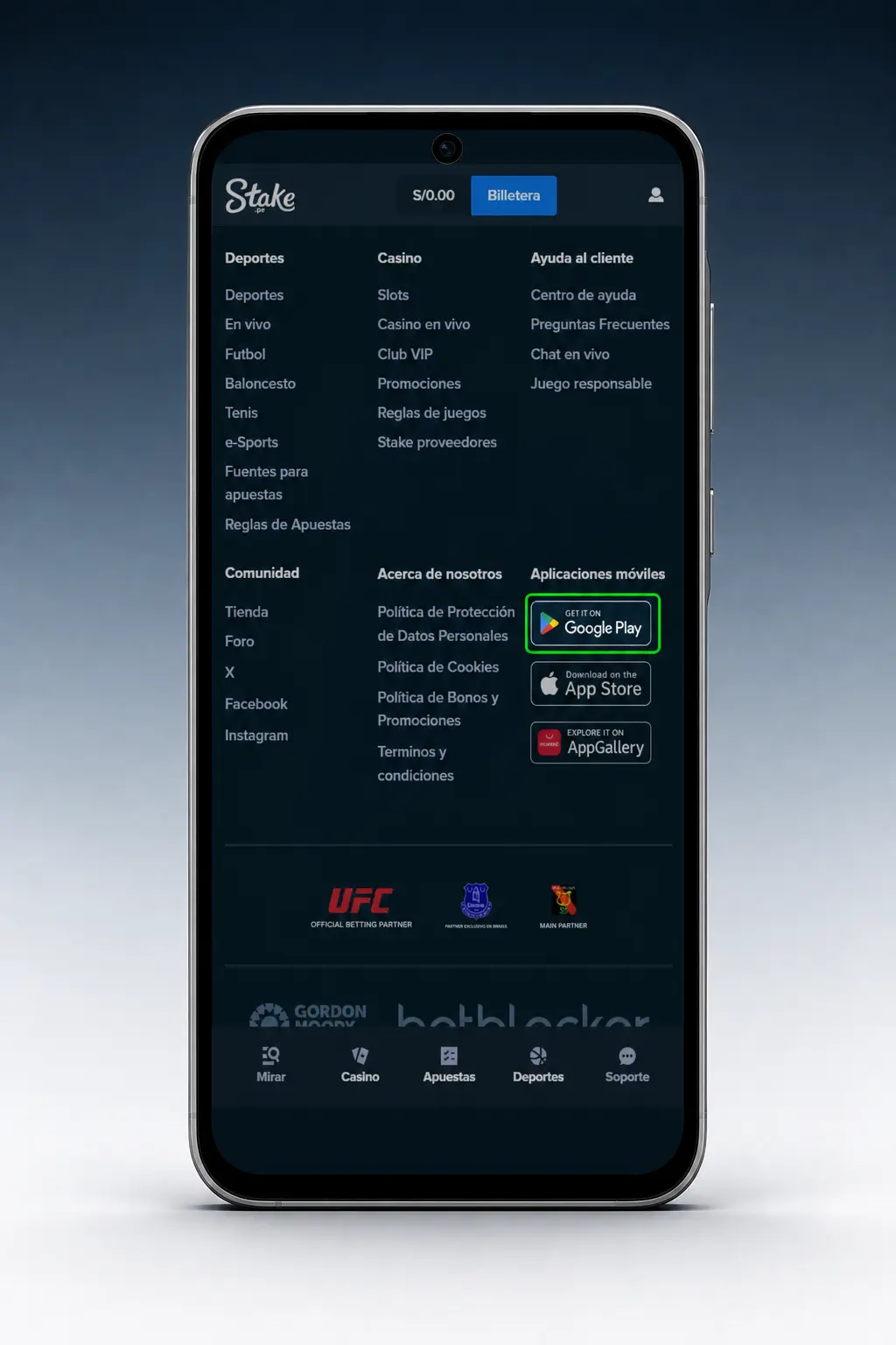 Pasos para descargar e instalar el APK de Stake en Android desde configuración hasta el registro en la app