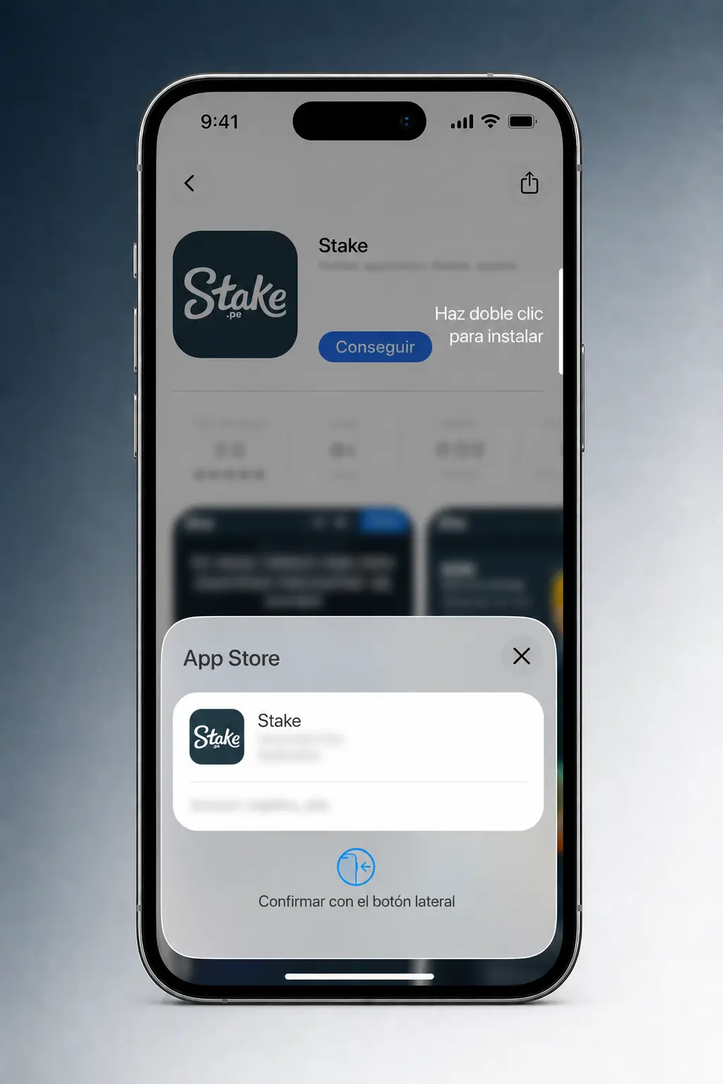 Pasos para descargar e instalar la app Stake en iOS desde Safari usando "Agregar a pantalla de inicio"