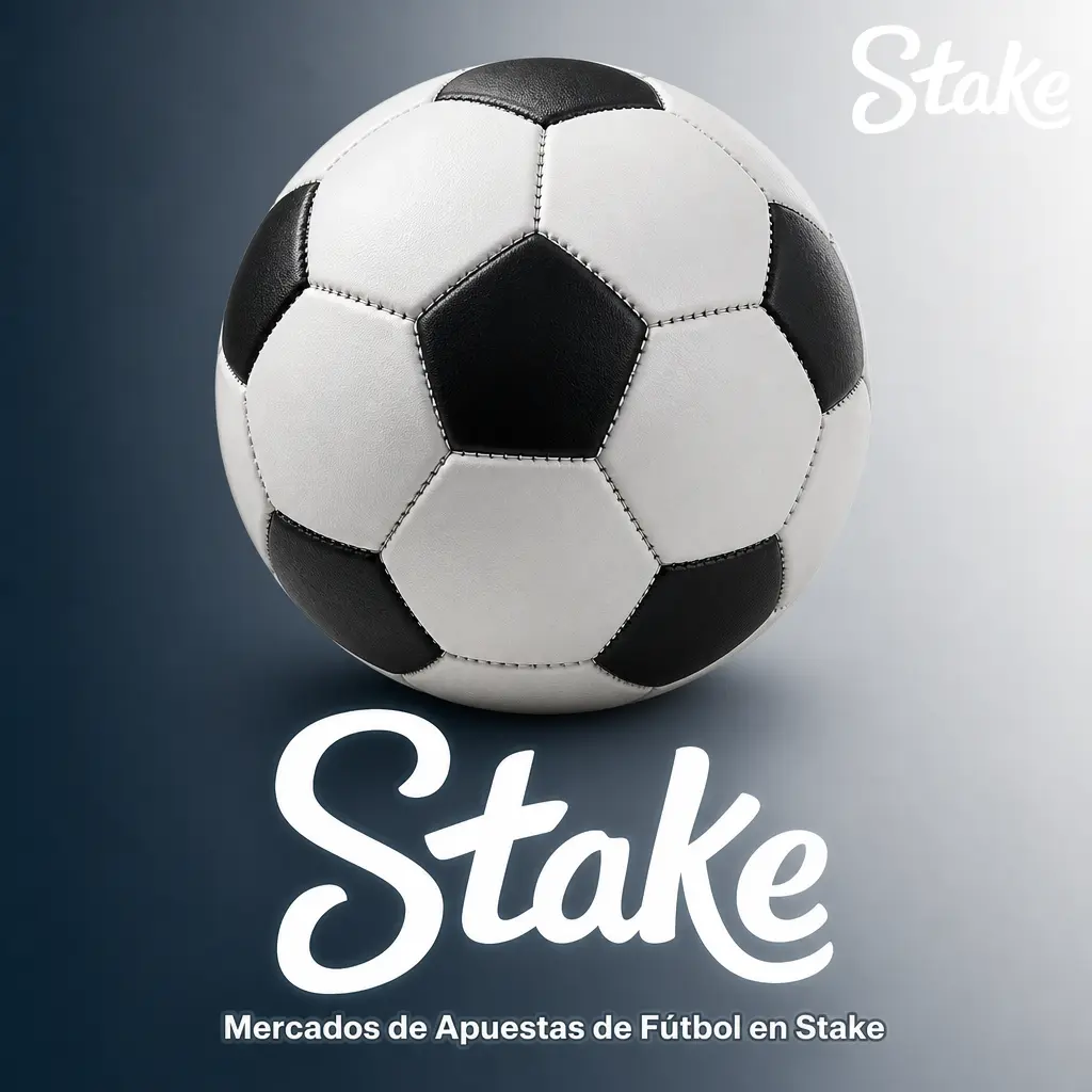 Mercados de apuestas de fútbol en Stake: resultado 1X2, más/menos goles, ambos anotan, hándicap y marcador exacto.