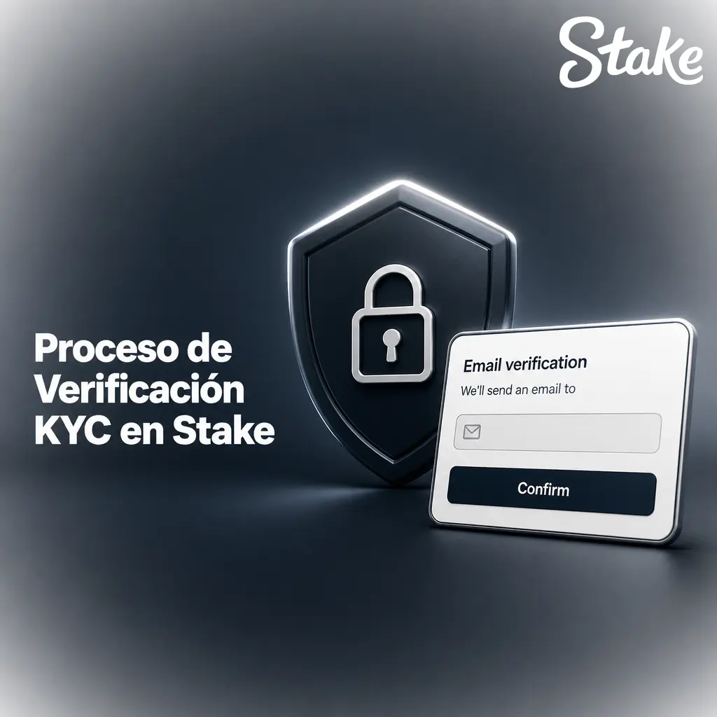 Proceso de verificación KYC en Stake: sube tu DNI y comprobante de domicilio para validar tu cuenta y retiros.