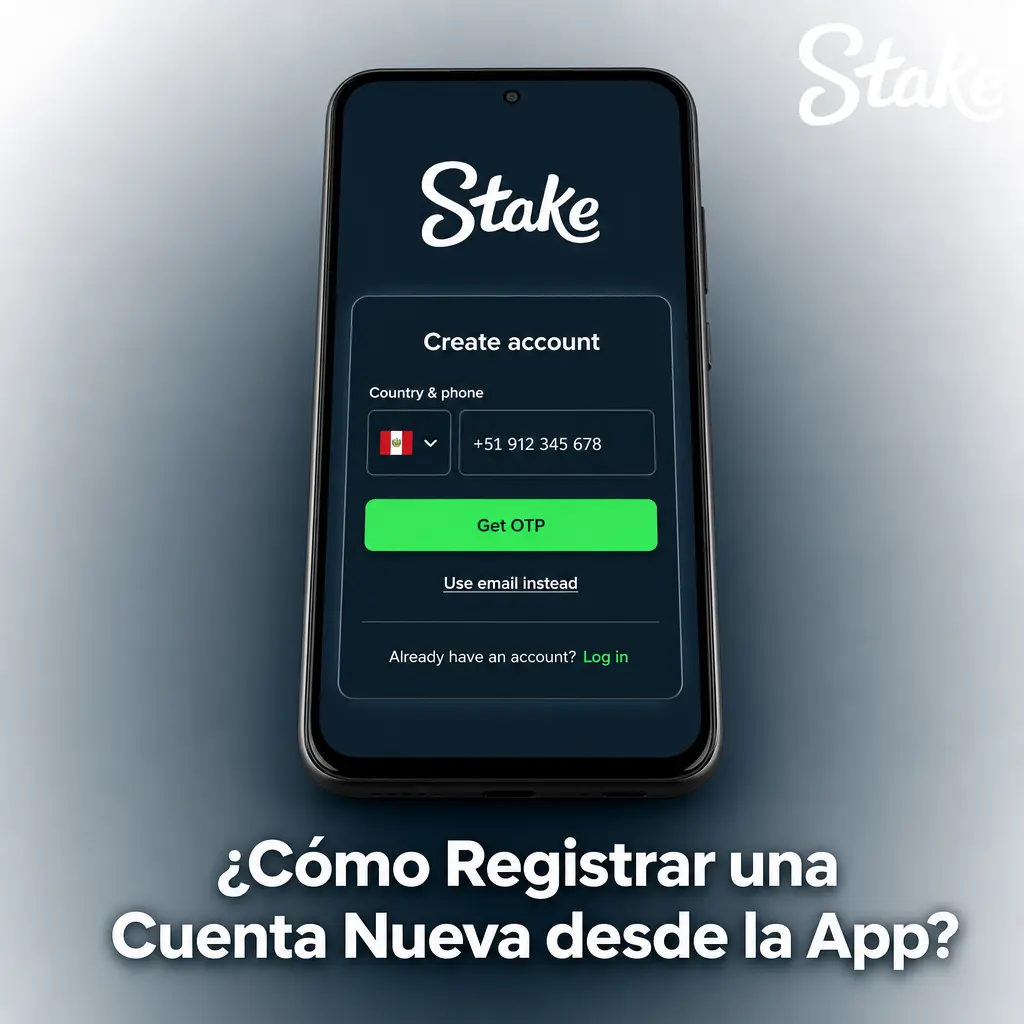 Pasos para registrar una cuenta nueva en la app Stake de forma rápida y sencilla en pocos minutos