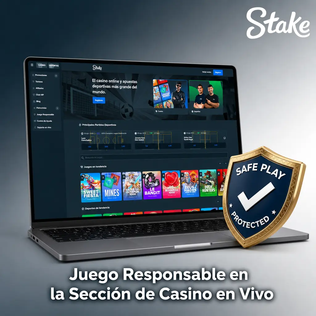 Configuración de límites de depósito y tiempo en el lobby de casino en vivo para fomentar el juego responsable.